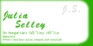 julia selley business card